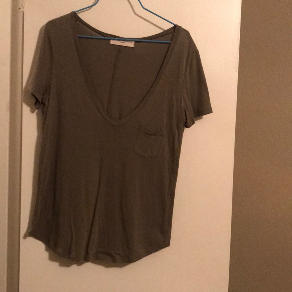 Olive green V-Neck